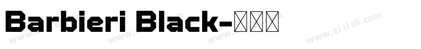 Barbieri Black字体转换